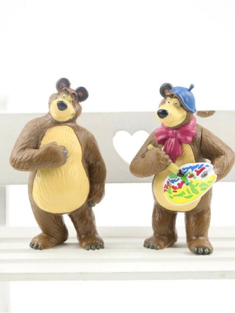 Masha And The Bear Masha Bear 10 PCS Action Figures Toy Dolls Gift Cake Topper - Picture 6 of 6